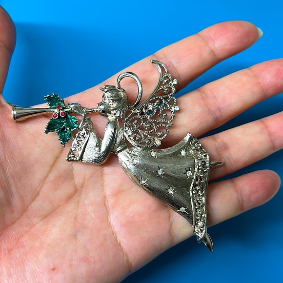 🖤JJ Vtg Angel brooch - Picture 3 of 13